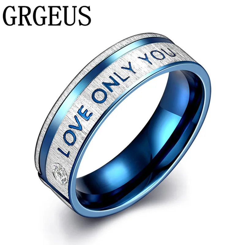 Модные ювелирные изделия GRGEUS из нержавеющей стали простой круг Love Only You