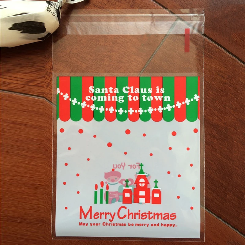 25 шт рождественский дом подарочные пакеты конфетное печенье мешок свадьба день