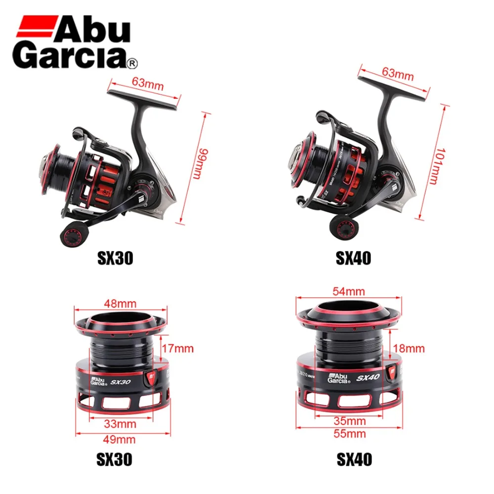 Оригинал ABU GARCIA 6 2: 1 REVO2SX SX 20 30 40 спиннинговая Рыболовная катушка 8 + 1BB 4 9 кг 7 max Drag Fresh