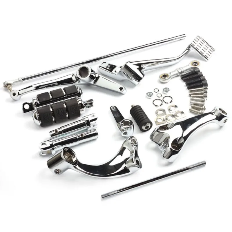 

Chrome Forward Control Complete Kits Pegs Lever Linkages For Harley Sportster 883 1200 XL 2014-2016