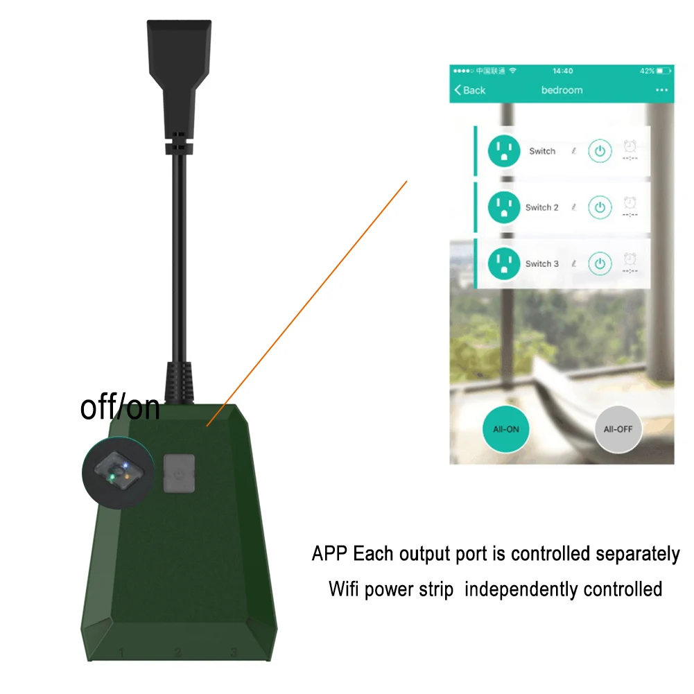 Waterproof Voice Plug Outdoors Timing Outlet Mobile Phone Remote Control Socket WIFI Switch Smart | Электроника