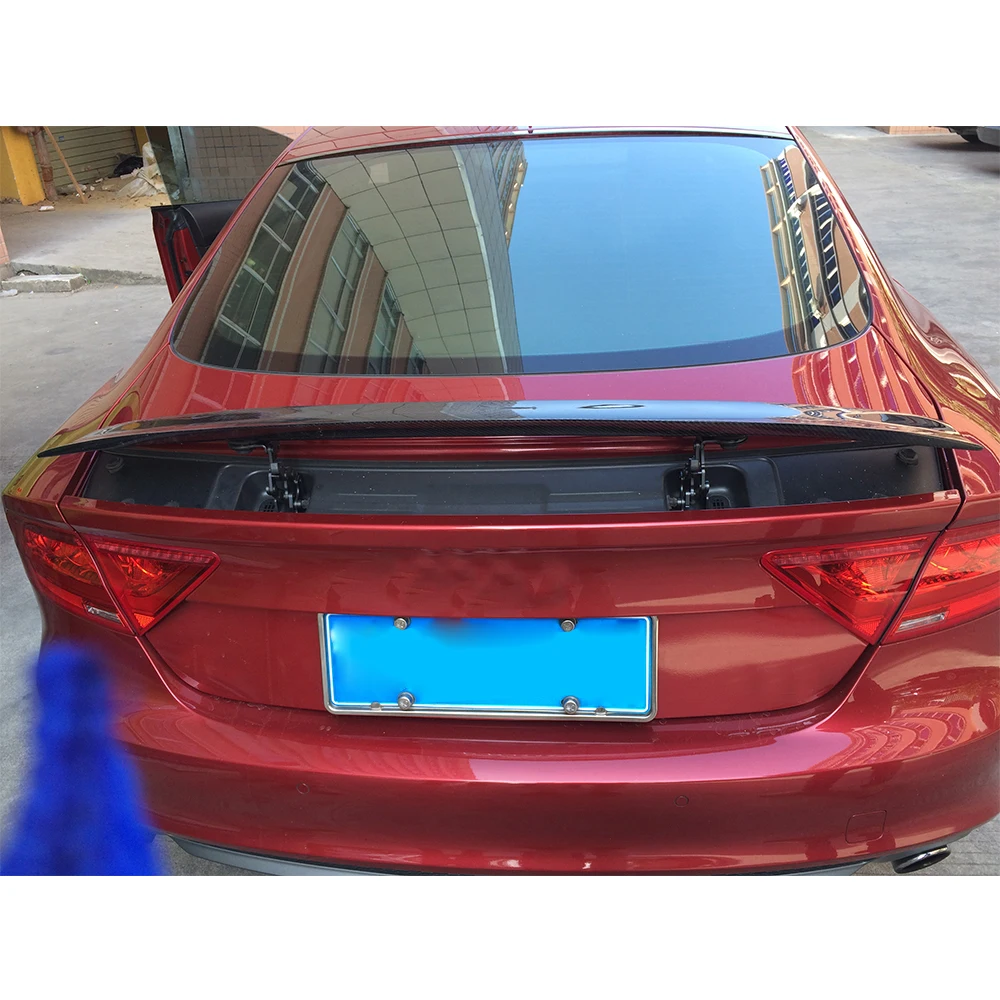 Неокрашенный автомобиль frp автомобильный спойлер заднего багажника крыла для Audi