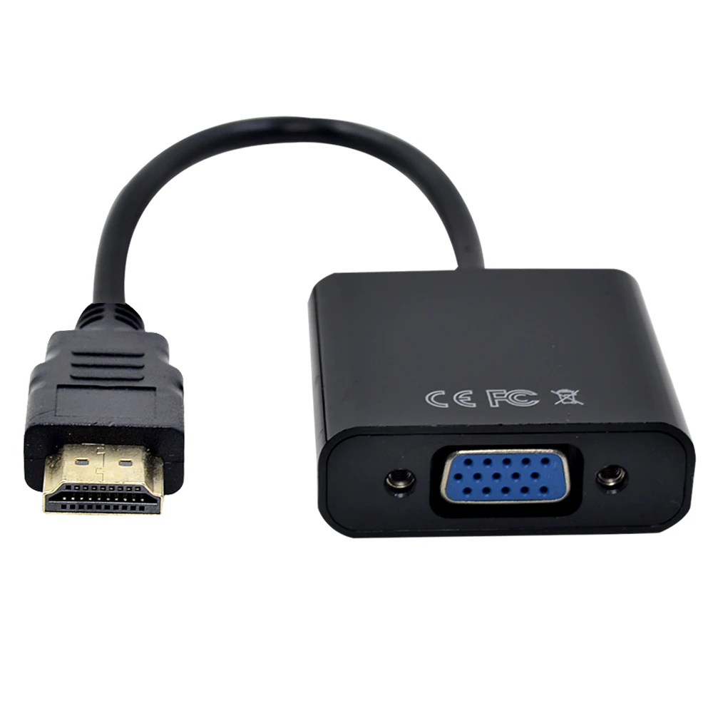 Адаптер CHIPAL для HDMI в VGA адаптер HDMI2VGA Кабель ПК настольного компьютера ноутбука