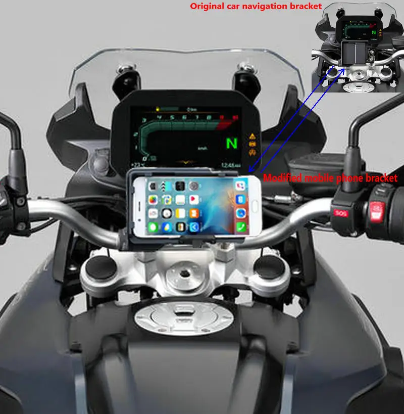 Кронштейн для навигации мобильного телефона USB зарядка BMW F750GS F850GS 2018 on|Накладки и