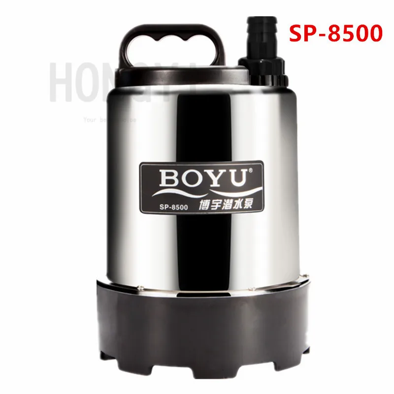 BOYU 1 шт. SP-8500/8600 погружной насос из нержавеющей стали большой поток низкий уровень воды высокий подъем водяной насос фонтан rockery Пруд насос - Цвет: SP-8500