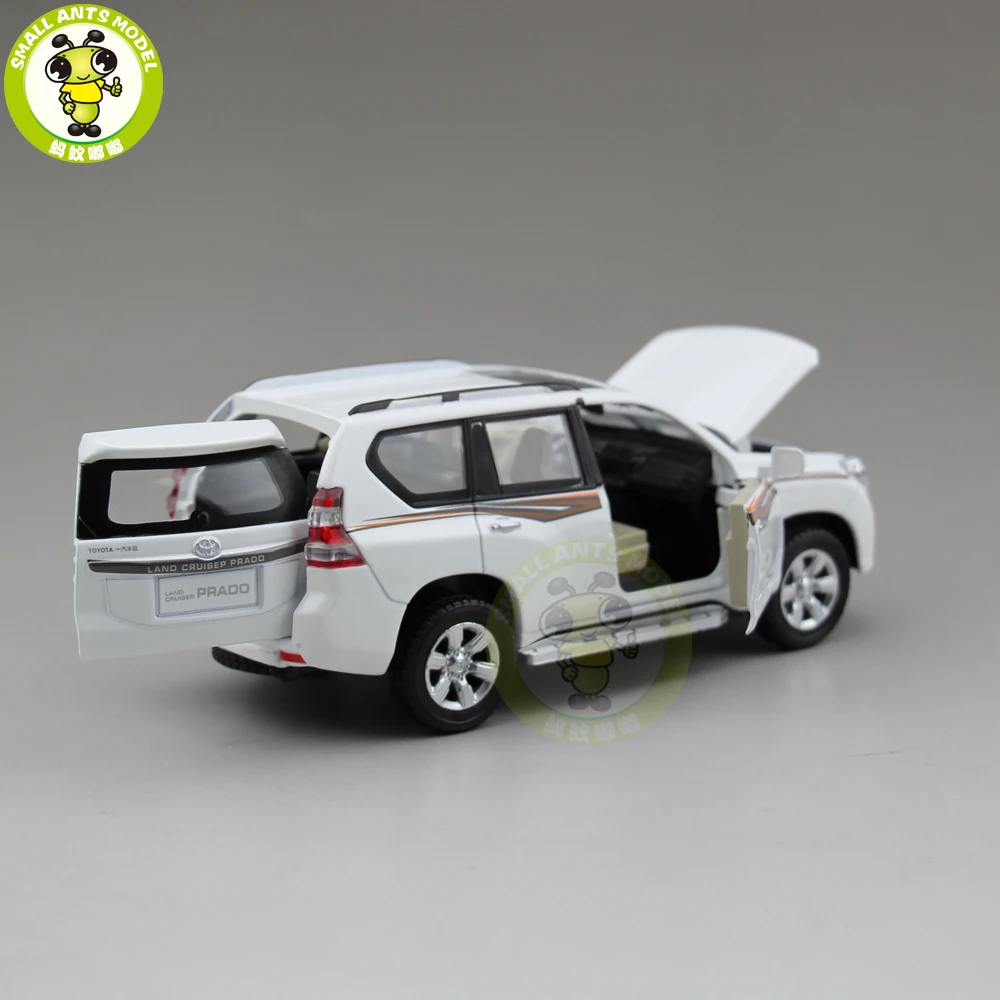 1/32 Land Cruiser Prado литая под давлением модель автомобиля SUV игрушки для детей Детское звуковое освещение Вытяните назад подарки коллекция хобби
