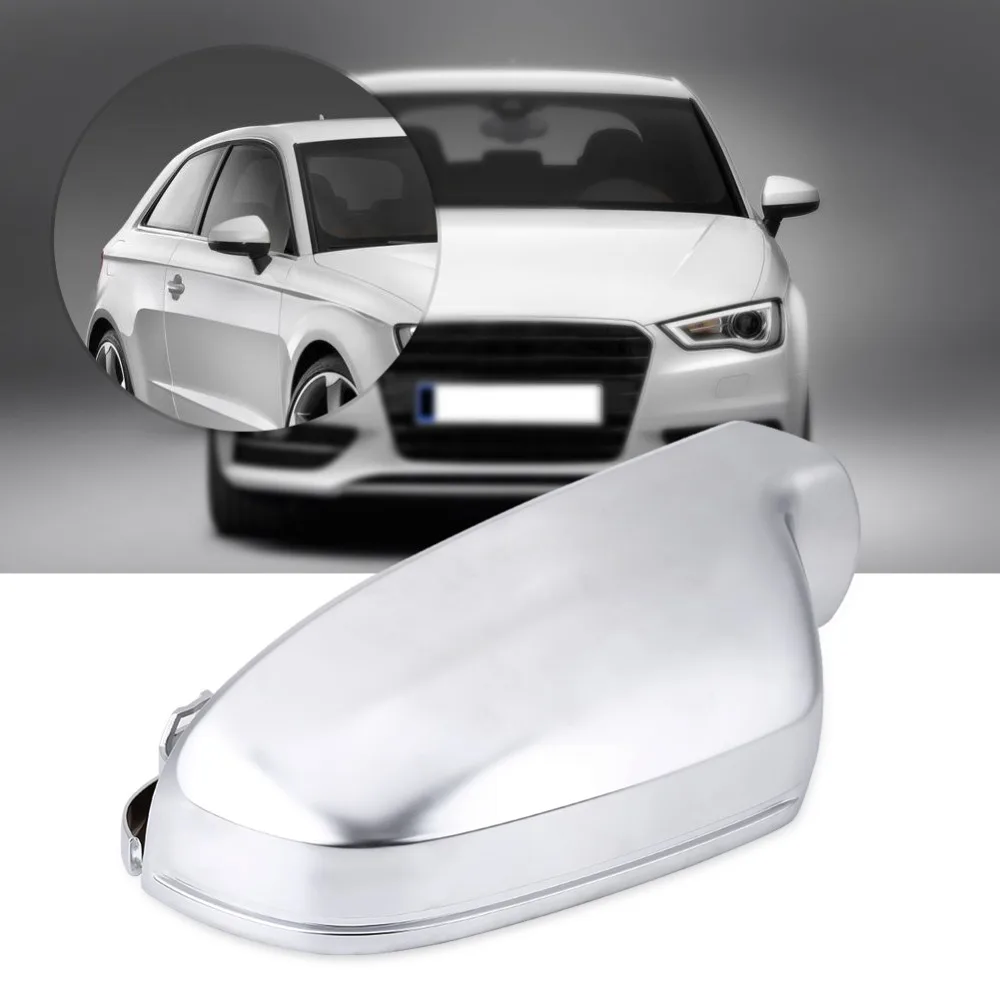 1 пара Защитная крышка для зеркала заднего вида матовая хромированная Audi A3 A4 A5