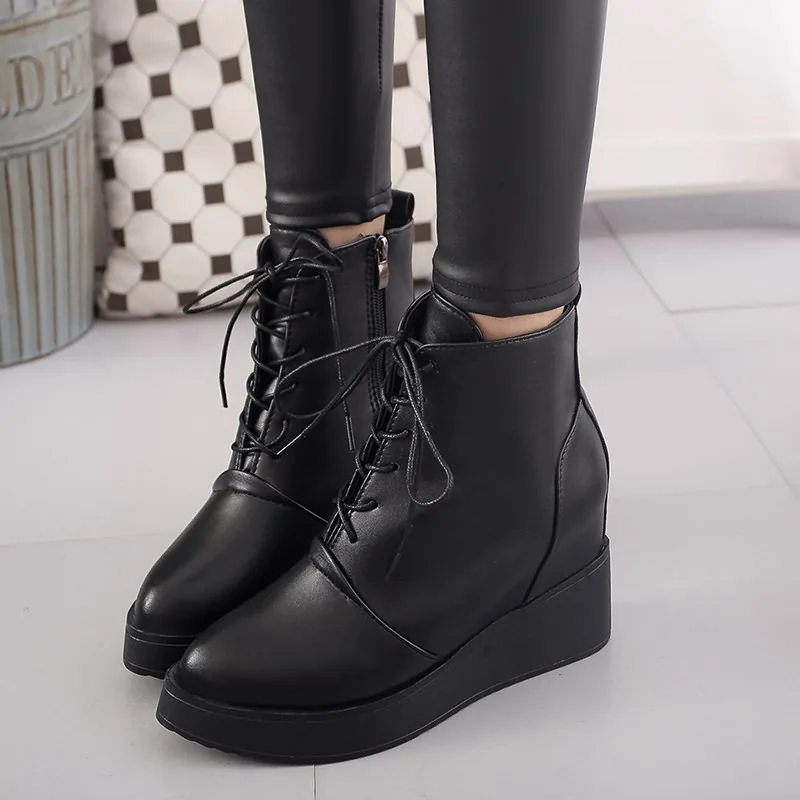 Глобальный Любовник 2017 Новый Высокий Верх Зашнуровать Увеличения Высоты женская