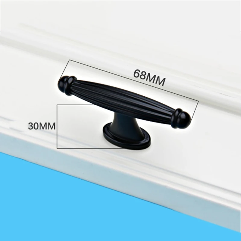 Черный Кухня Кабинета Ручки Простой Мебель ручки ящика Тянет гардероб
