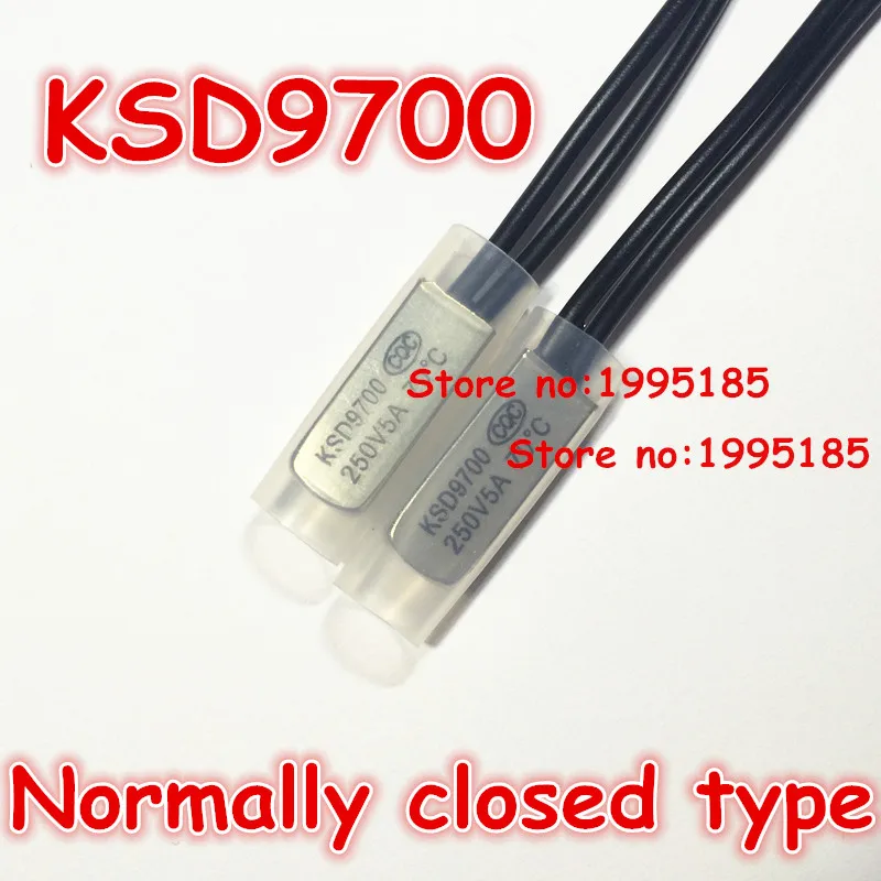 10 шт. KSD9700 5a250v 130 градусов Цельсия (nc) обычно закрытого типа Температура