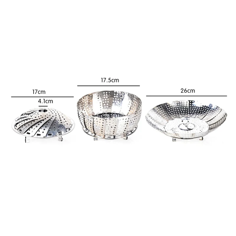 Выдвижная складная Паровая миска из нержавеющей стали большой средний и