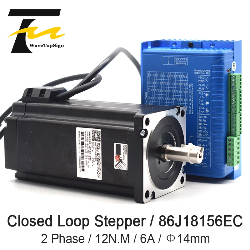 Двигатель NEMA 34 12N.M 6A длина фюзеляжа 187 мм 86J18156EC 1000 + 2HSS86H гибридный шаговый