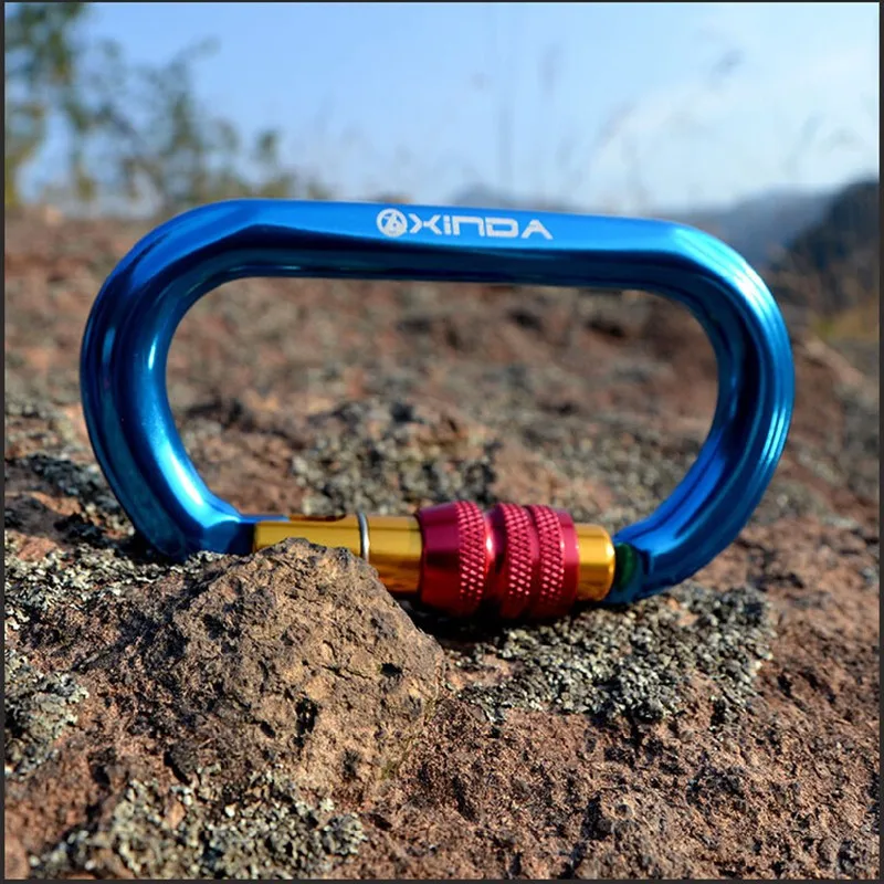 

Tension 25KN Professional Climbing Carabiner O-shape Outdoor Automatic Lock Carabiner Mountaineering Buckle New Style