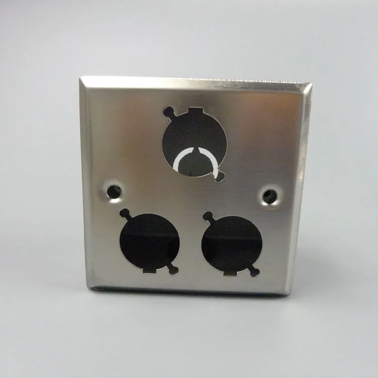 Настенная пластина из нержавеющей стали с тремя портами типа D|wall plate|plate wallplate