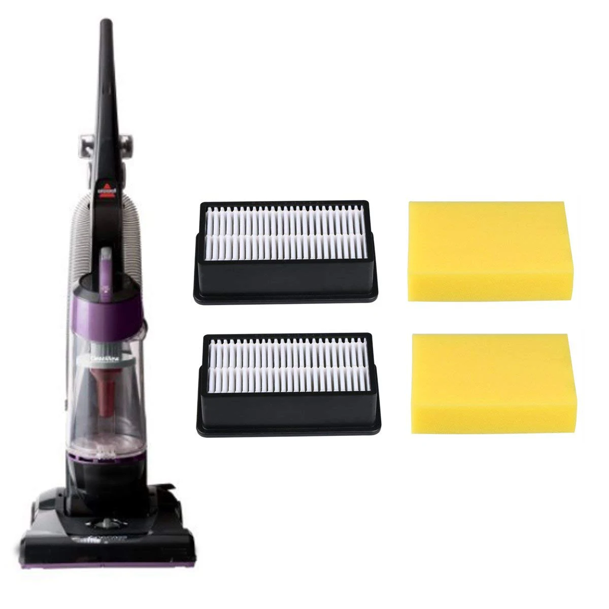 2 шт. предмоторный Поролоновый фильтр и пост моторный для Bissell 9595A CleanView Bagless Vacuum 8531