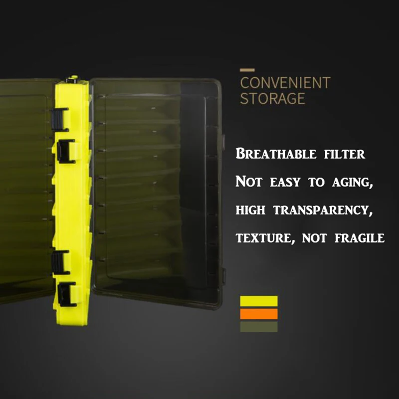 Коробка для рыболовных приманок двухсторонняя коробка снастей рыболовная