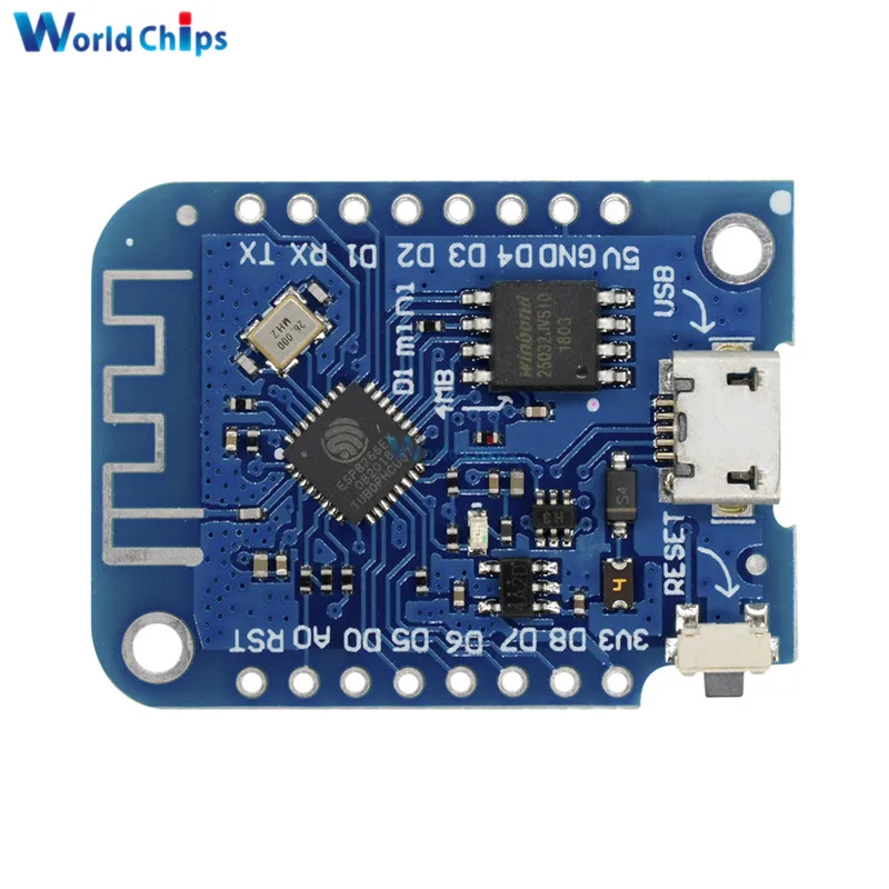 Для Wemos D1 Mini V3.0.0 wifi Интернет вещей макетная плата на основе ESP8266 CH340 CH340G для Arduino Nodemcu V2 micropyton