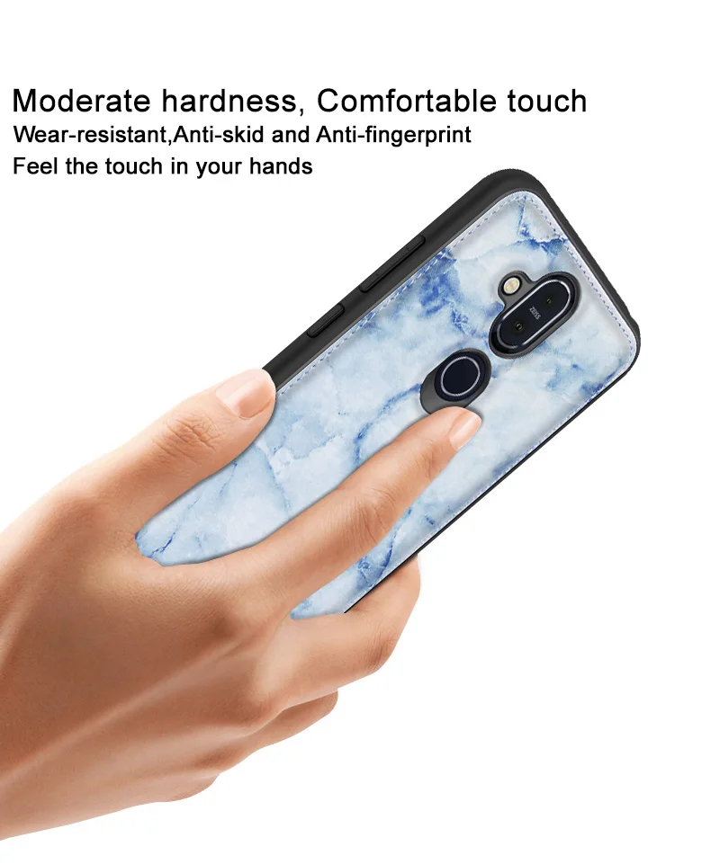 IMAK Для Nokia 8,1 чехол для Nokia X7 тканевое покрытие+ ПК+ ТПУ повышенной прочности и защищенности противоударный с рамки противоударный роскошный чехол-накладка для телефона чехол-Броня защитный щит