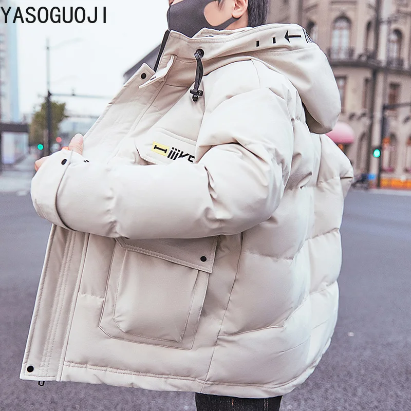 YASUGUOJI 2019 новая Толстая теплая хлопковая стеганая куртка Мужская модная