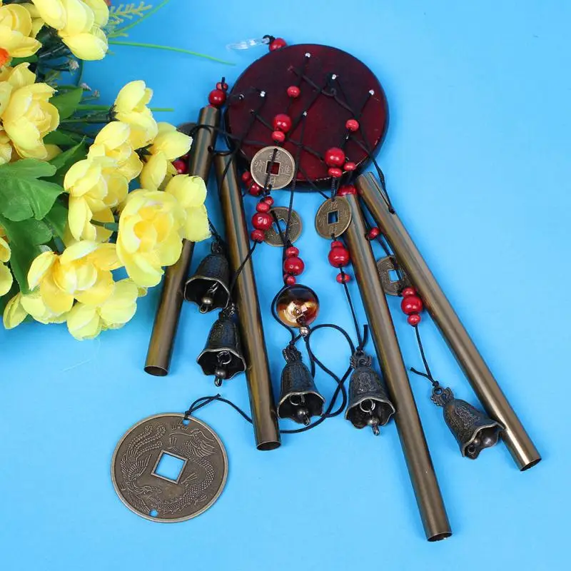 Удивительные 4 трубы 5 колокольчиков медный сплав Открытый Жилая колокольчики 60