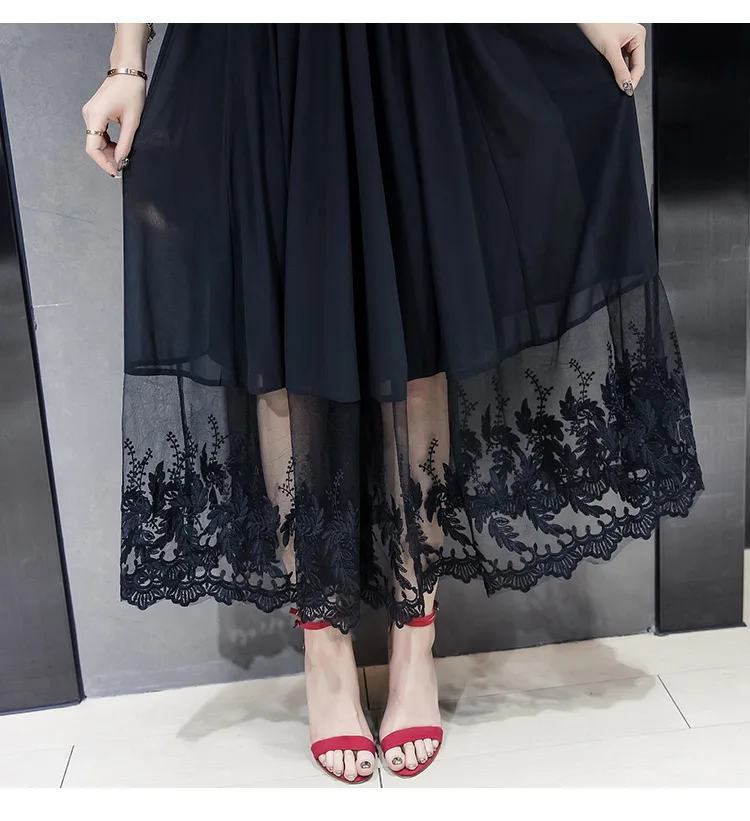 Летнее женское красивое длинное шифоновое платье с вырезами элегантное вечернее