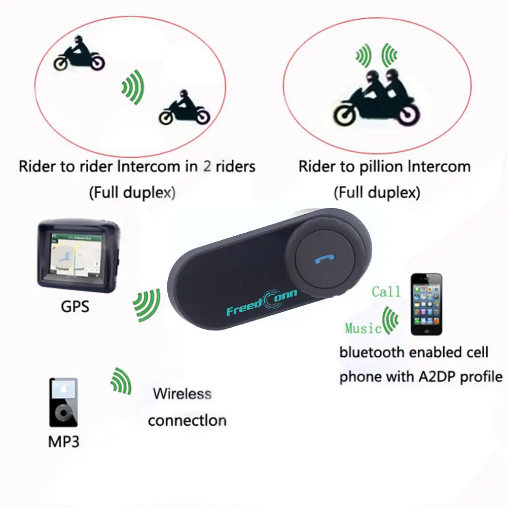 Гарнитура FreedConn для мотоциклетного шлема Bluetooth гарнитура шлемы наушники новая