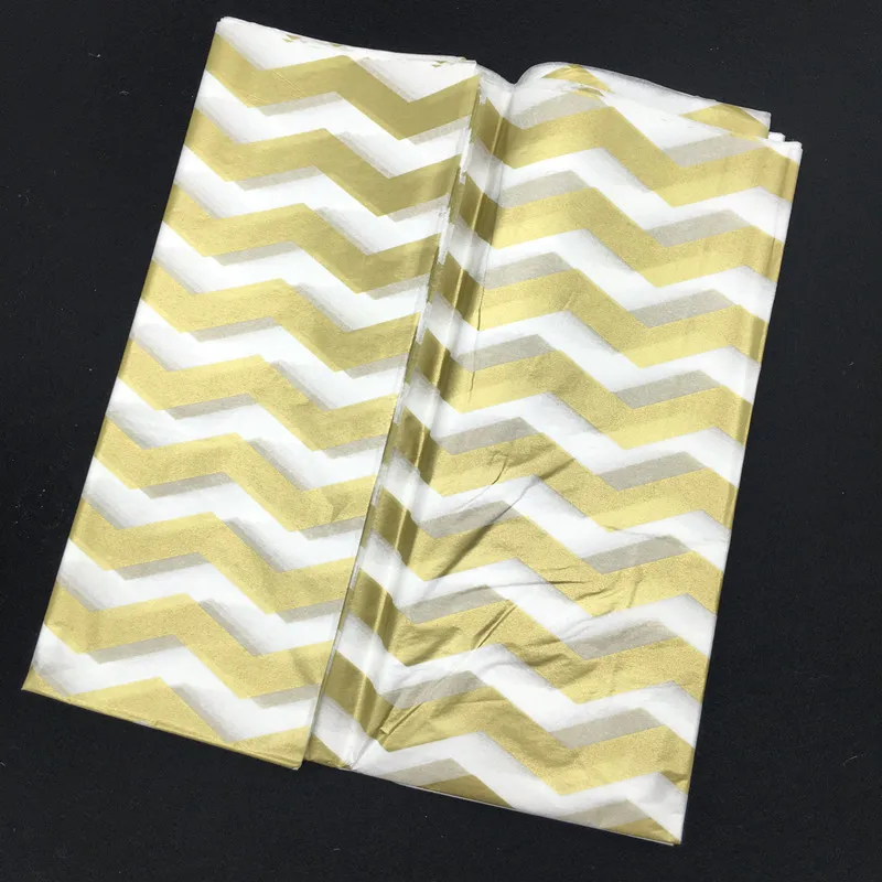 Gold-wave 10 листов/мешок 50X66 см Цветок бумага обертывание двухсторонняя блестящая Крафтовая бумага DIY подарок для детей складной ручной работы декор для торжества из бумаги - Цвет: Gold-wave