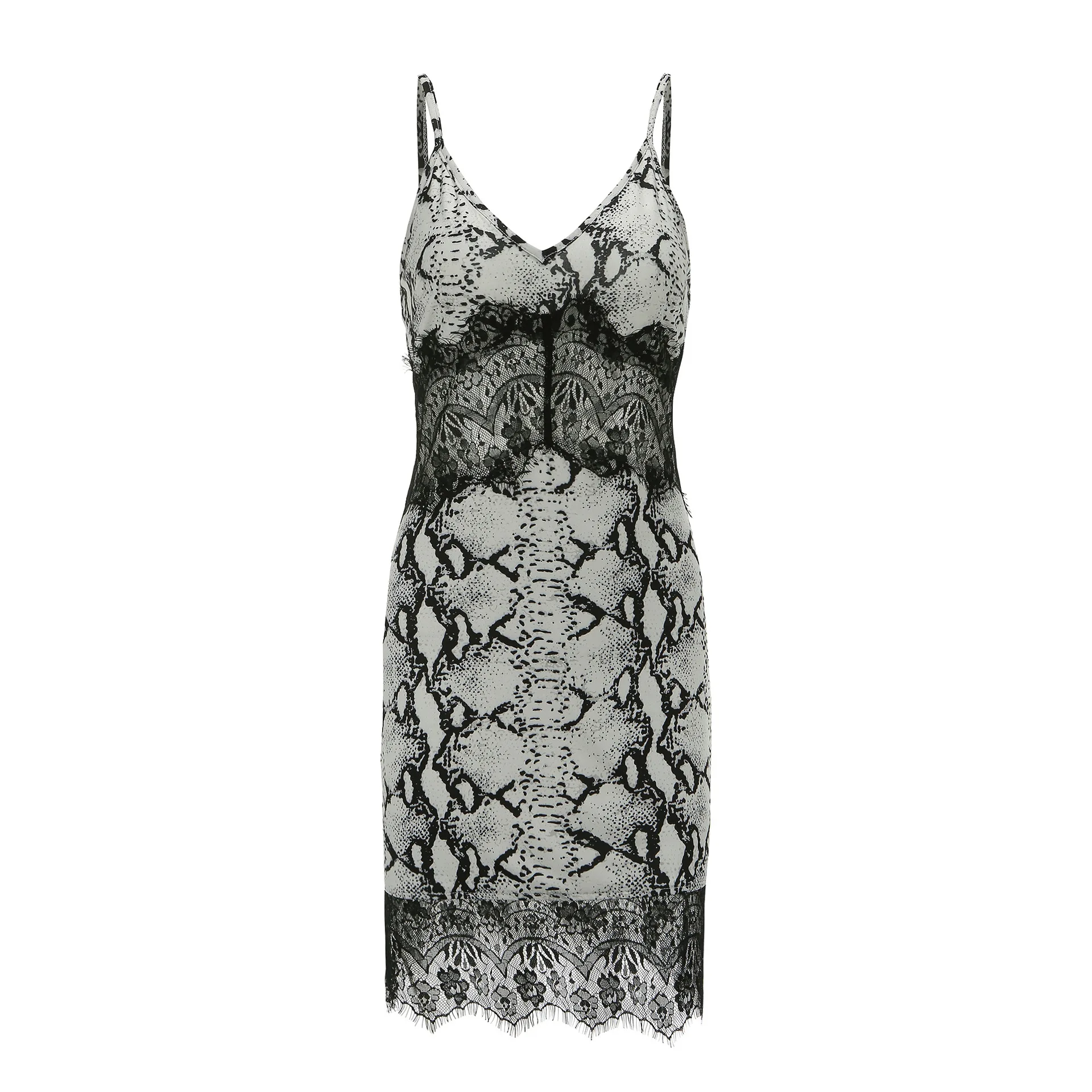 Женские летние вечерние платья со змеиным принтом винтажное кружевное платье на