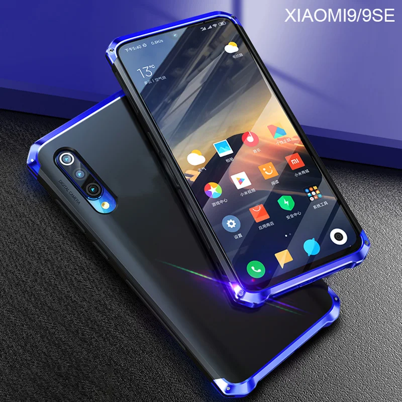 Роскошный противоударный чехол для Xiaomi Mi9, чехол, жесткий ТПУ, броня, металлическая рамка, для телефона, глобальный чехол для Xiaomi 9 SE MI9SE, чехол