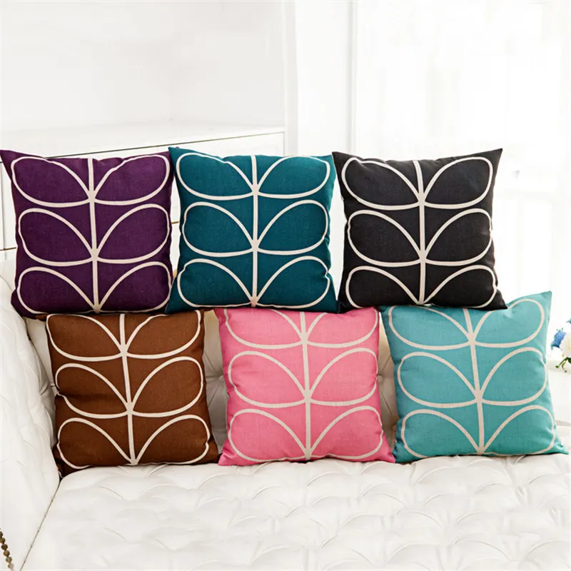 Горячая Геометрическая полосатая наволочка 8 цветов опционально популярная в