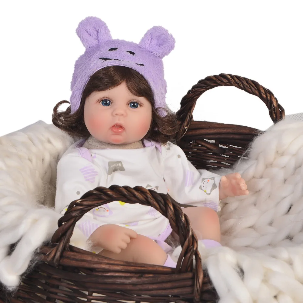 KEIUMI Cute Silicone Rebron Baby Dolls куклы для новорожденных 17 дюймов Реалистичная принцесса 43