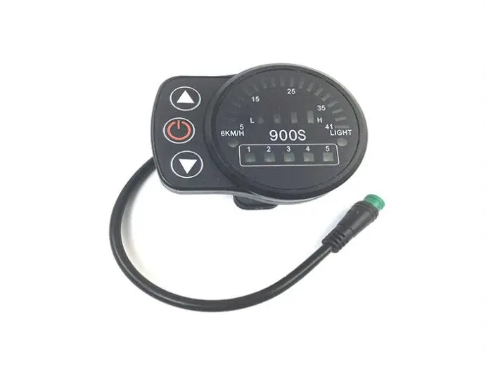 Ebike 24 в 36 48 интеллектуальный черный KT LED900S панель управления Светодиодный дисплей