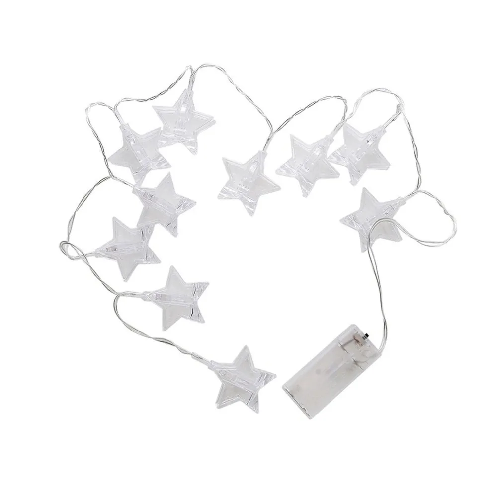 Battery Box Pentagram Clip Lamp Home Decoration Photo Decorative String | Лампы и освещение