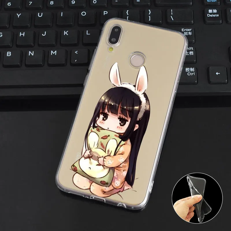 DREAMFOX M147 милый аниме девушка комикс мягкий тпу силиконовый чехол для huawei Honor 6A 6C 6X 7C