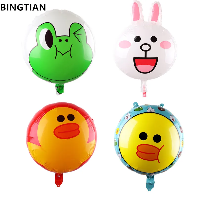 BINGTIAN воздушные шары из фольги в виде животного с днем рождения вечерние