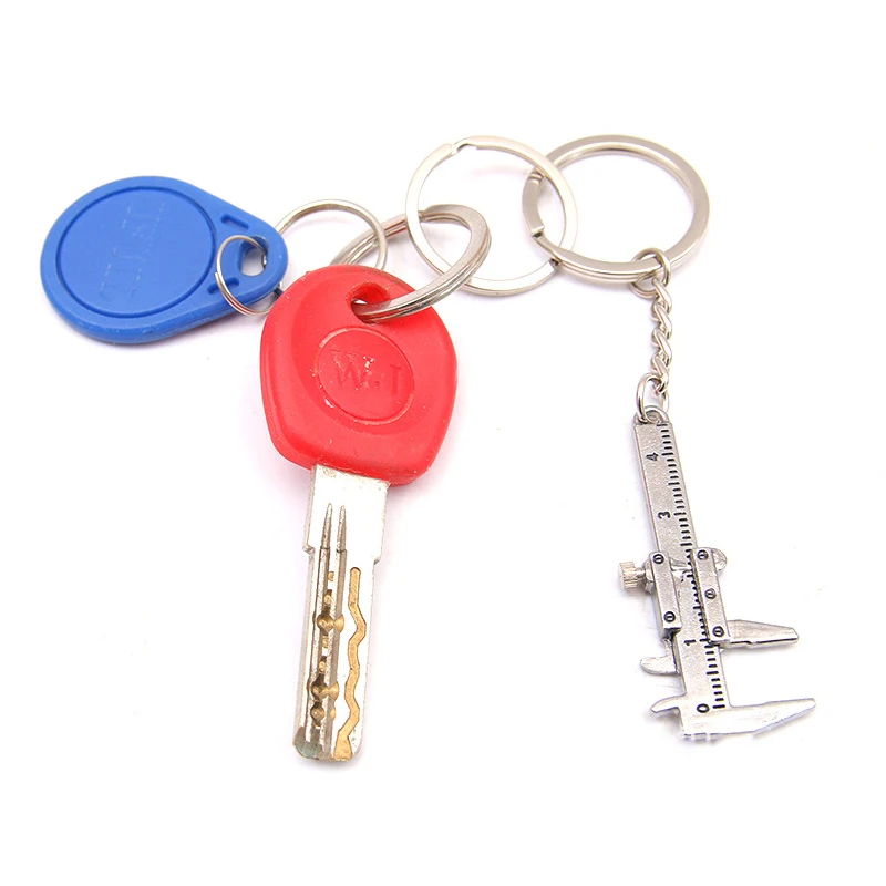 Портативный мини штангенциркуль 0-4 см, измерительные инструменты, брелок для ключей, стильная модельная линейка штангенциркуля