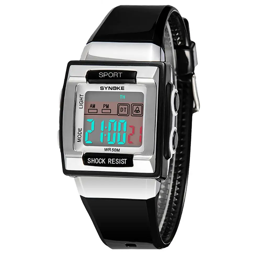 

Chic Sports Student Pupil Boy Girl Alarm Week Date children DElectronics isplay Digital Wrist Watch