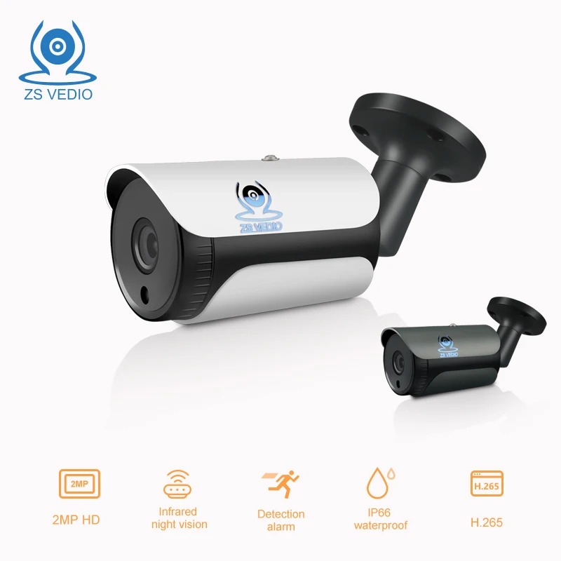 ZSVEDIO H.264 48 в POE 720P 960P 1080P ip камера с низким потоком UHD CCTV водонепроницаемая наружная