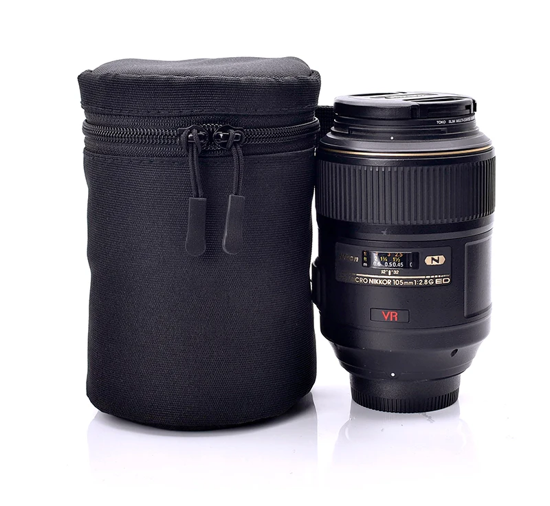 Чехол для объектива камеры dsrl для nikon, Маленькие Средние сумки с двойной молнией для canon, Защитные чехлы для объектива камеры, водонепроницаемые