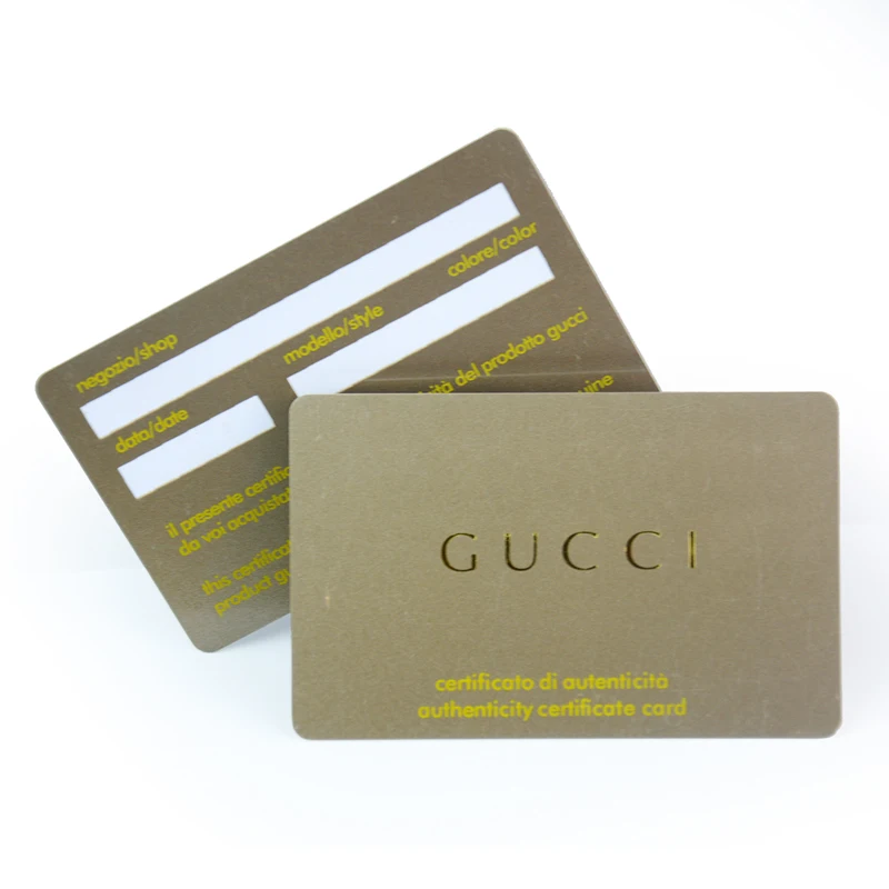 Factory direct sale printing metalic silver hot stamping plastic pvc vip card |