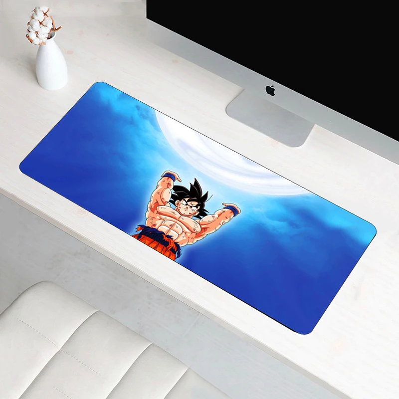 60x30 см аниме DRAGON BALL Z коврик для мыши XL Большой Противоскользящий с обработанным краем клавиатура со встроенной мышью коврик для ноутбука Настольный компьютер коврики для Кабинета