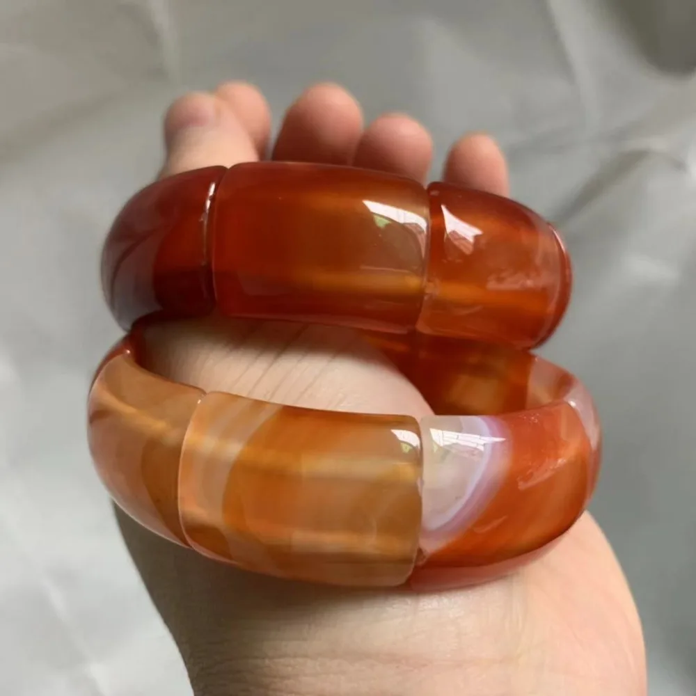 Натуральный Sardonyx/агатовый камень бусины браслет с натуральным драгоценным