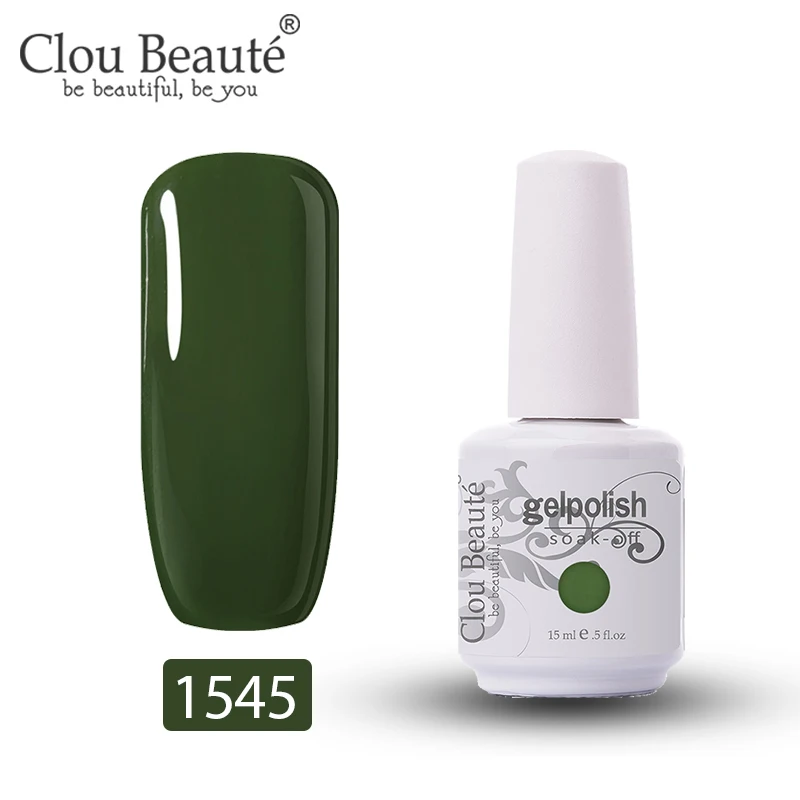 1545 Clou Beaute замачиваемый эмалированный Гель-лак 375 цветов УФ-гель для ногтей лак гель лак Полупостоянный гибрид ногтей искусство 15 мл - Цвет: 1545