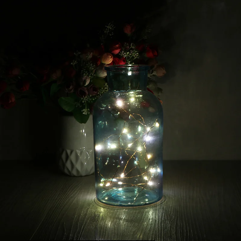 Гирлянда из медной проволоки с пробкой для бутылки 2 м/6 5 футов 20 светодиодный|copper