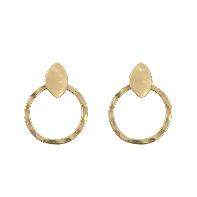 Женские круглые серьги ручной работы золотого цвета этнические винтажные