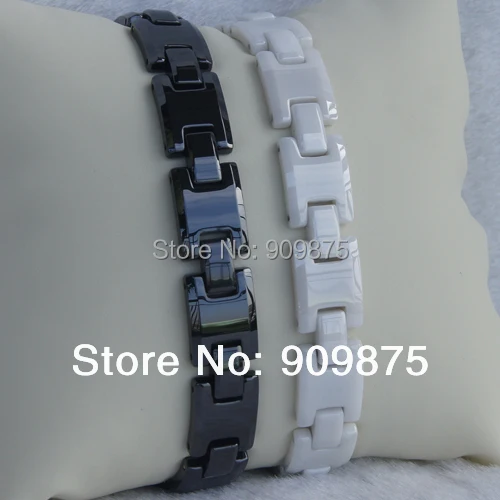 Белый модный дизайн высокотехнологичные магнитные керамические браслеты с