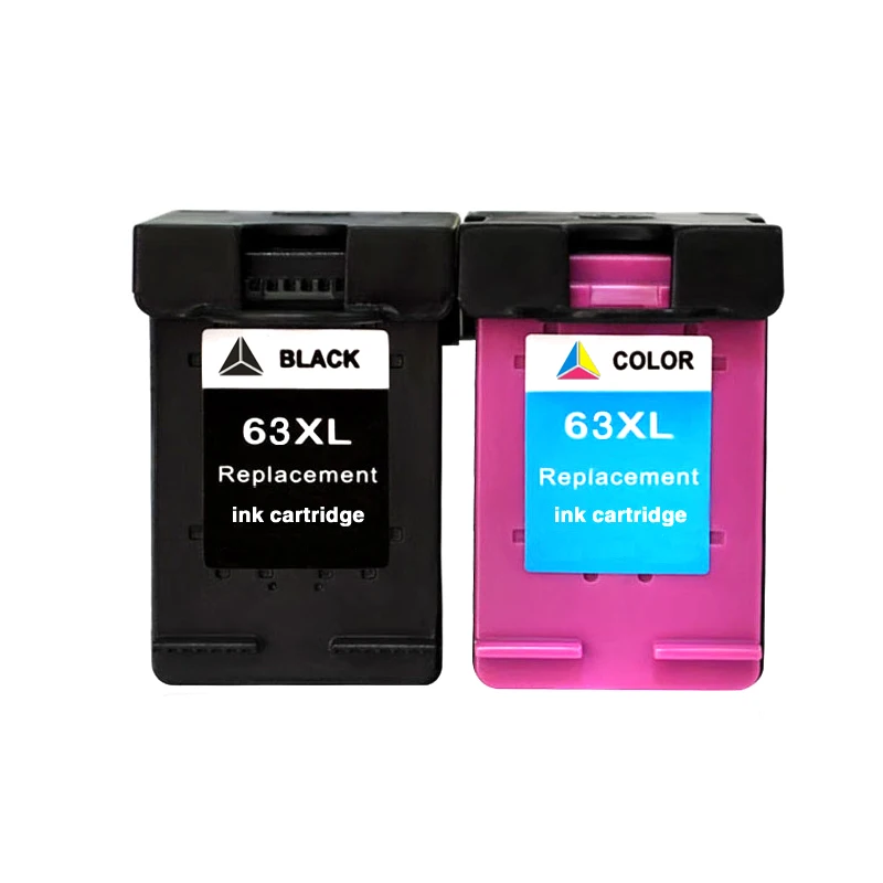 1BK AND 1COLOR Чернильные картриджи восстановленные для 63 XL 63XL for63 for63XL с чернилами hp Deskjet 1112 2130 2132 3630 3632 1110 1111 2131 4250 - Цвет: 1BK AND 1COLOR