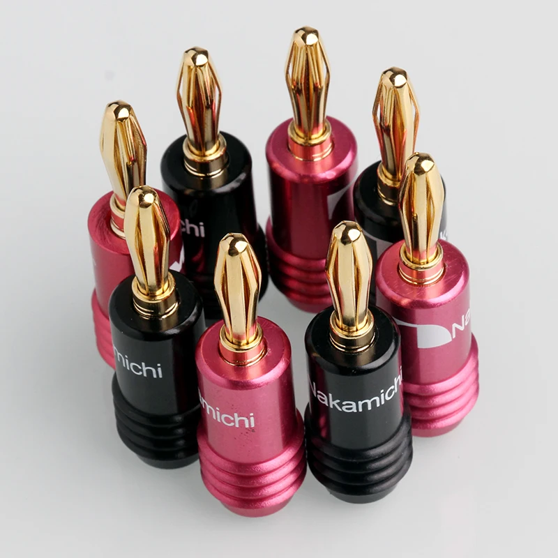 20 шт. разъем для колонки 4 мм 24 К позолоченный провод музыкального Hi Fi аудио