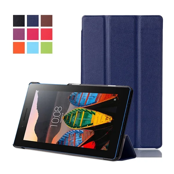 Роскошный чехол с магнитной подставкой из искусственной кожи для lenovo Tab 3 730F 730M 730X7
