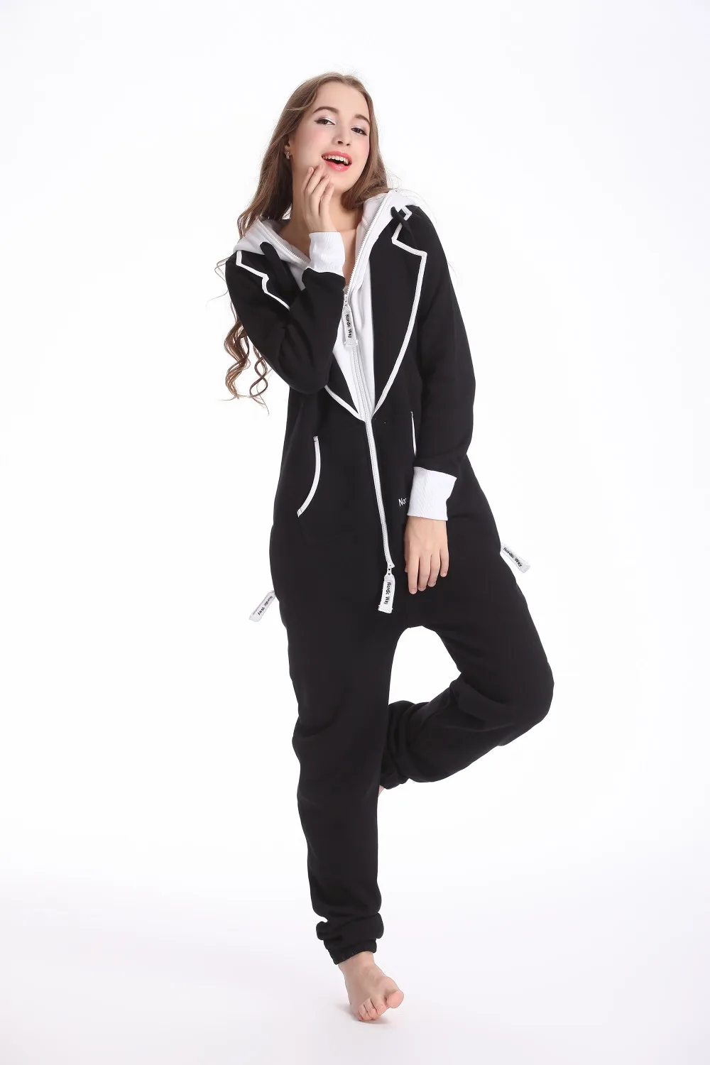 Комбинезон комбинезон с капюшоном флисовый все в одном унисекс|fleece clothes|fleece